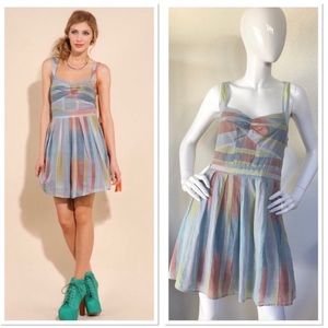 Nwt Staring at Stars Blue Kaleidoscope Dress 6